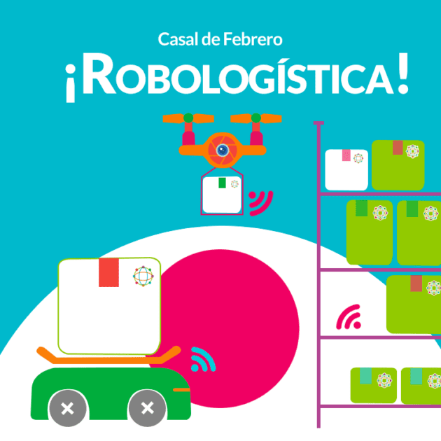 Casal de Febrero inspirado en robots que ayudan en el almacenamiento y despacho de paquetes