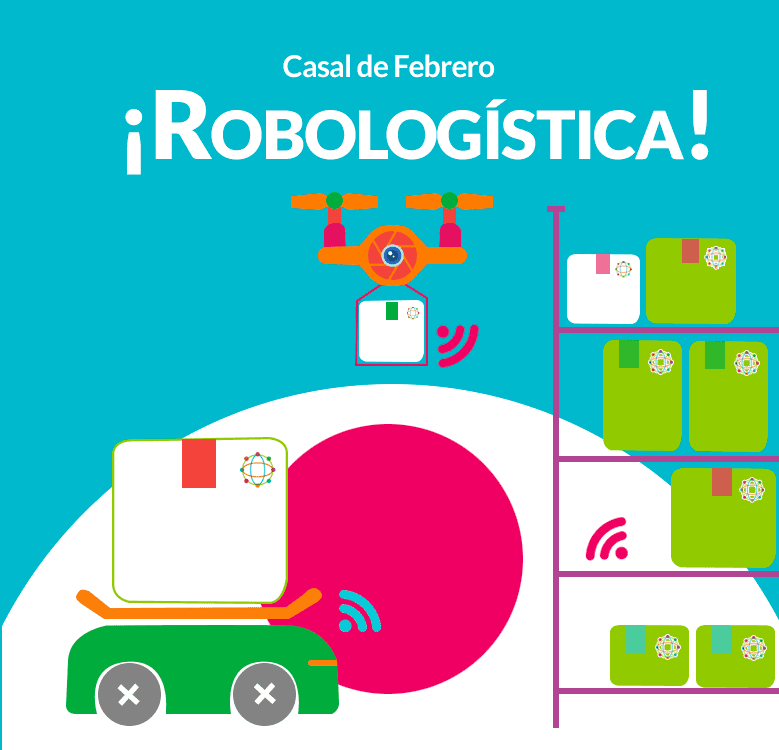 Casal de Febrero inspirado en robots que ayudan en el almacenamiento y despacho de paquetes